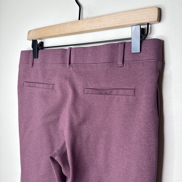 Betabrand Classic Dress Pant Yoga Pant Bootcut Size Medium Heather Burgundy Chic - Picture 5 of 7